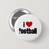 I Liebe Football Button (Vorne & Hinten)