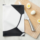 I Liebe Football (Fußball) Spielherz: I Liebe Geschirrtuch (Viertel Falte)