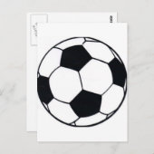I Liebe Football (Fußball) Spielherz: I Liebe Postkarte (Vorne/Hinten)