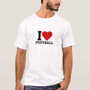 I Liebe Football - Fußballliebhaber T-Shirt
