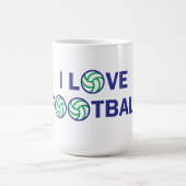 I Liebe Football Kaffeetasse (Mittel)
