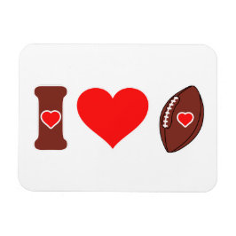 I Liebe Football Magnet