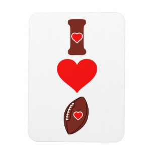 I Liebe Football Magnet
