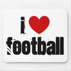 I Liebe Football Mousepad