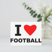 I Liebe Football Postkarte (Stehend Vorderseite)