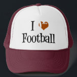I Liebe Football Truckerkappe<br><div class="desc">So froh ist es wieder Fußball Saison. Herzlicher Fußball! Ich liebe Fußballgeschenke.</div>