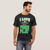 I Liebe Fore Play Funny Golf Pub T-Shirt (Vorne ganz)
