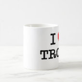 I Liebe FORELLE (Nahrung) Kaffeetasse (Mittel)