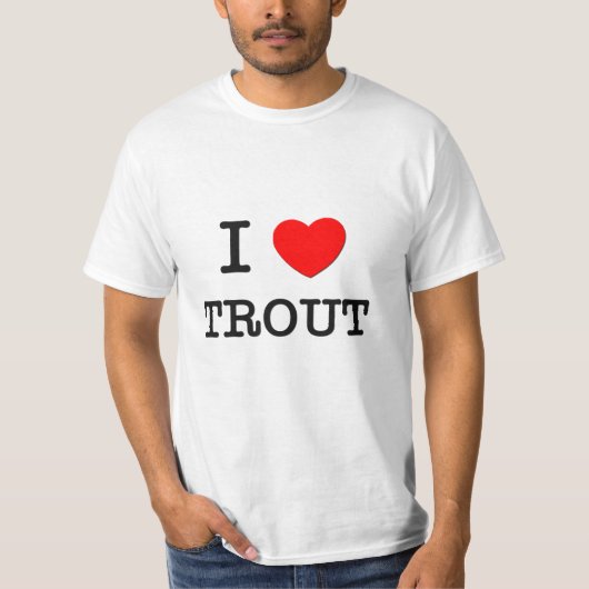 I Liebe FORELLE T-Shirt (Vorderseite)