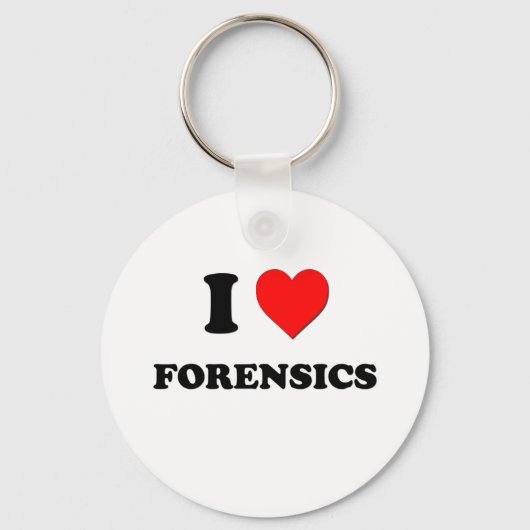 I Liebe Forensik Schlüsselanhänger (Vorderseite)