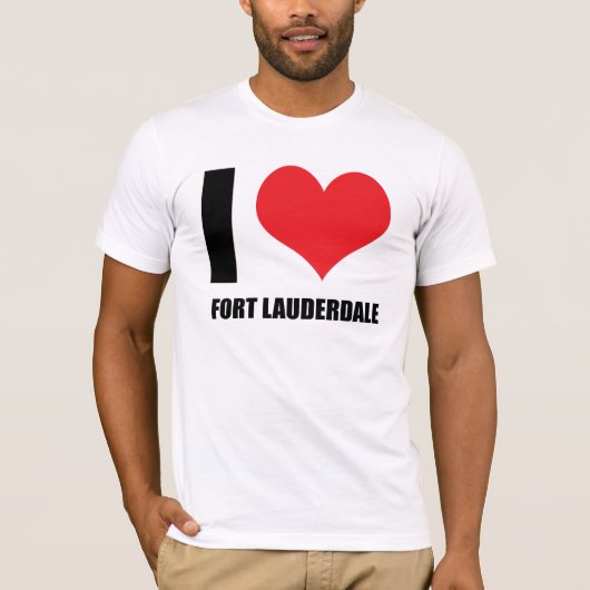 I Liebe Fort Lauderdale T-Shirt (Vorderseite)