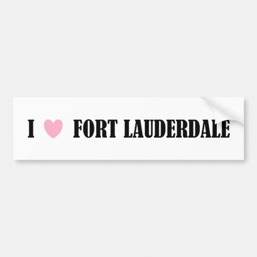 I LIEBE-FORT- LAUDERDALEAutoaufkleber Autoaufkleber (Vorne)