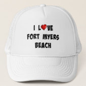 I Liebe Fort Myers Beach Truckerkappe (Vorderseite)