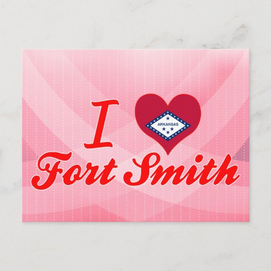 I Liebe Fort Smith, Arkansas Postkarte (Vorderseite)