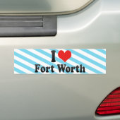 I Liebe Fort Worth Autoaufkleber (Auf Auto)