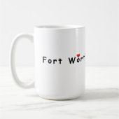 I Liebe Fort Worth Kaffeetasse (Links)