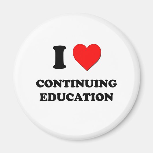 I Liebe Fortsetzung der Bildung Magnet (Vorne)