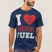I Liebe Fossil brennt Tshirt Fossil Dinosaurier (Vorderseite)