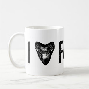 I LIEBE-FOSSILIEN Megalodon Kaffeetasse