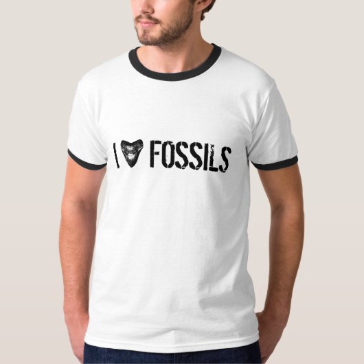 I LIEBE-FOSSILIEN Megalodon T-Shirt (Vorderseite)