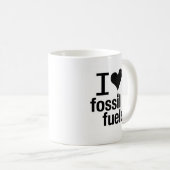 I Liebe-Fossilienbrennstoff-Tasse Kaffeetasse (VorderseiteRechts)