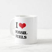I LIEBE-Fossilienbrennstoffe Kaffeetasse (Vorderseite Links)