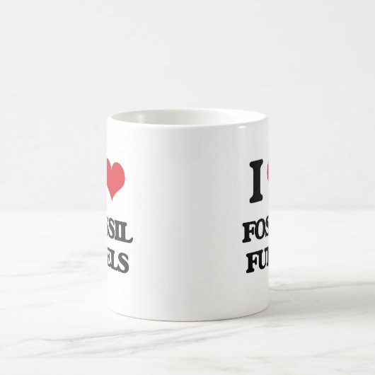 I LIEBE-Fossilienbrennstoffe Kaffeetasse (Mittel)
