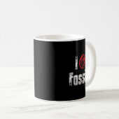 I Liebe Fossils Fossil Junting Geologist Kaffeetasse (VorderseiteRechts)