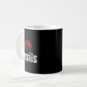 I Liebe Fossils Fossil Junting Geologist Kaffeetasse (Vorderseite Links)