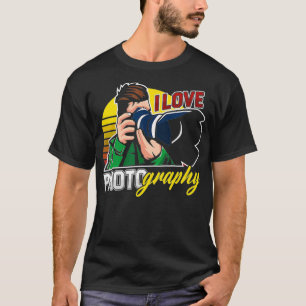 I Liebe Fotograf Cameraman Fotogra T-Shirt