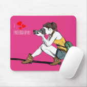 I Liebe Fotografie Mousepad (Mit Mouse)