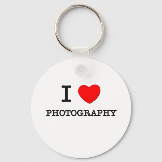 I Liebe Fotografie Schlüsselanhänger (Vorderseite)