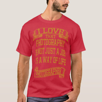 I Liebe Fotografie Vintager Stil 1 T-Shirt
