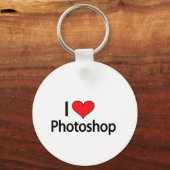 I Liebe Fotoshop Schlüsselanhänger (Vorderseite)