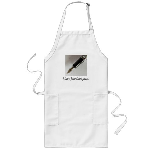I Liebe Fountain Pens Lange Schürze (Vorne)
