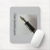 I Liebe Fountain Pens Mousepad (Mit Mouse)