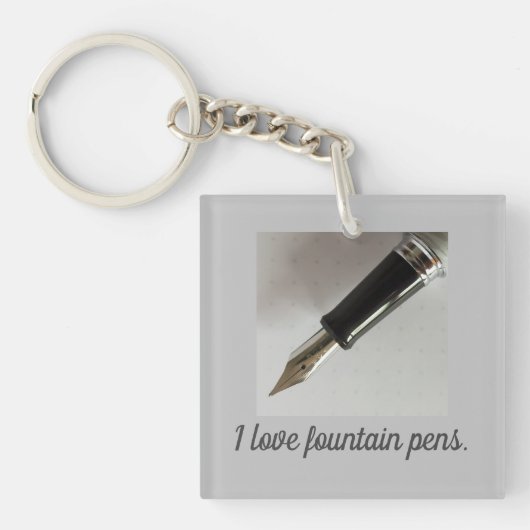 I Liebe Fountain Pens Schlüsselanhänger (Vorderseite)