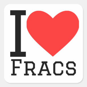 I Liebe Frames Quadratischer Aufkleber