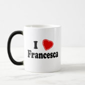 I Liebe Francesca Verwandlungstasse (Links)