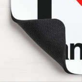 i Liebe francium Mousepad (Ecke)