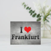 I Liebe Frankfurt, Deutschland Postkarte (Stehend Vorderseite)
