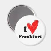 I Liebe Frankfurt Magnet (Vorderseite/Rückseite)