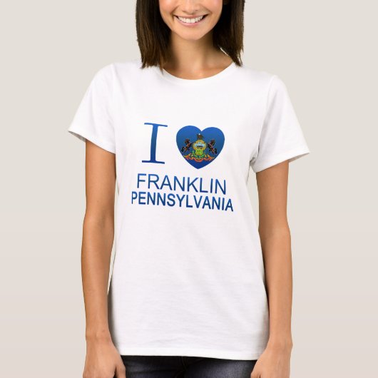 I Liebe Franklin, PA T-Shirt (Vorderseite)