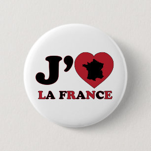 I Liebe Frankreich Button
