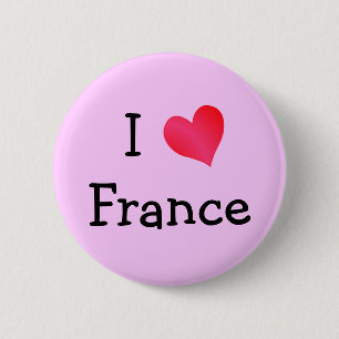 I Liebe Frankreich Button