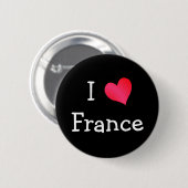 I Liebe Frankreich Button (Vorne & Hinten)