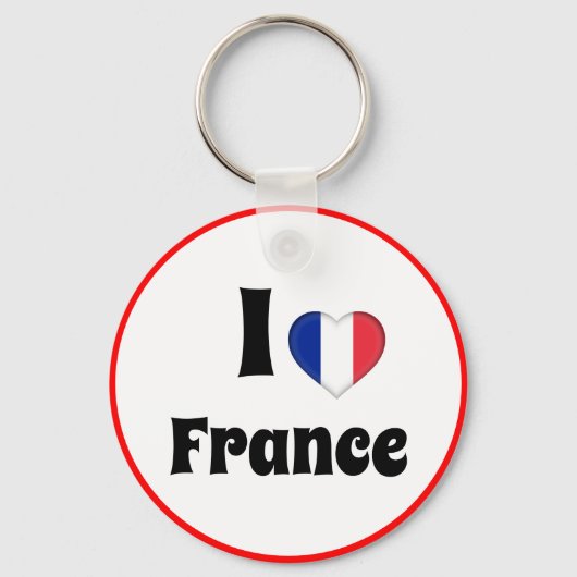 I Liebe Frankreich & Frankreich Herz - Reisen / Sp Schlüsselanhänger (Rückseite)