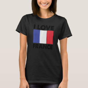 I Liebe Frankreich I Herz Frankreich Familienreise T-Shirt