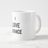I LIEBE FRANKREICH Jumbo-Tasse (Vorderseite Rechts)