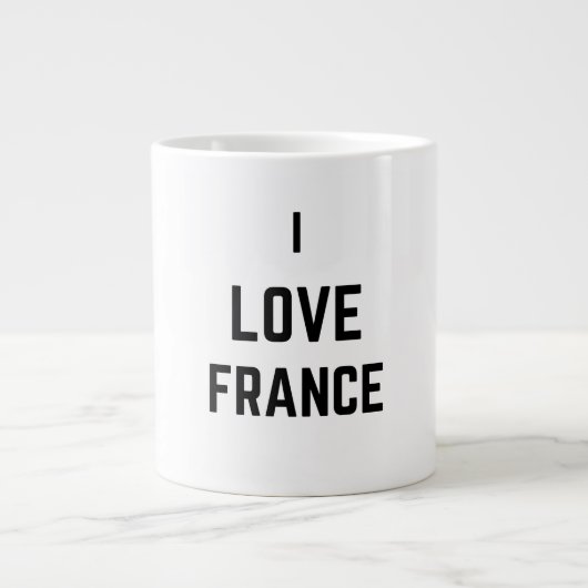 I LIEBE FRANKREICH Jumbo-Tasse (Vorderseite)
